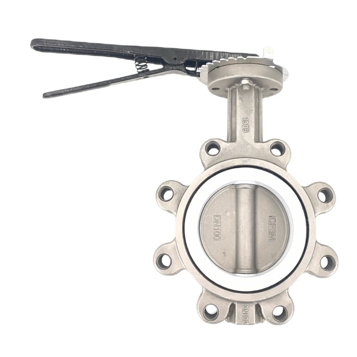 316L Handle Lug Type PTFE Butterfly Valve