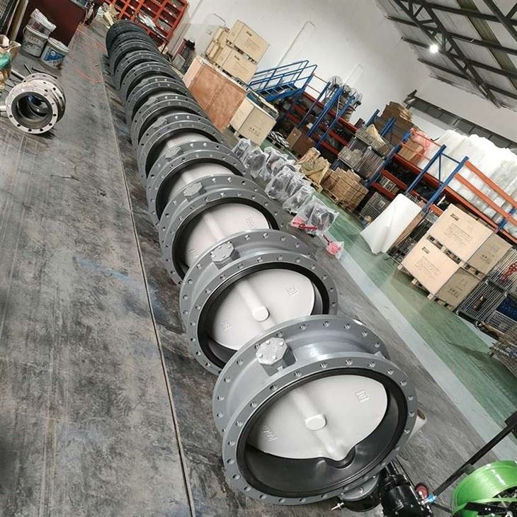 Large Diameter Turbine Flange Butterfly Valve Large Diameter Turbine Flange Butterfly Valve