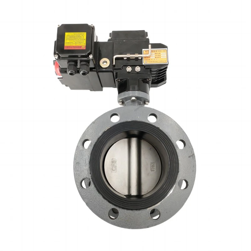 Precision small electric flange butterfly valve