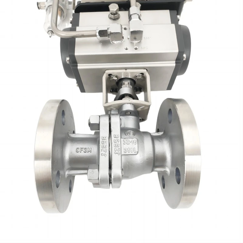 Pneumatic regulating ball valve show